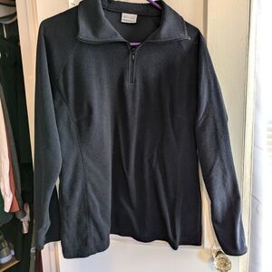 Columbia 1/4 Zip Fleece Sweatshirt XL Black